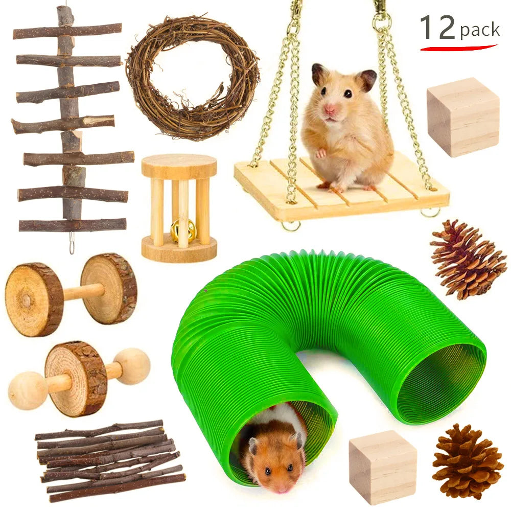 Hamsters Rabbit Rat Toy Set