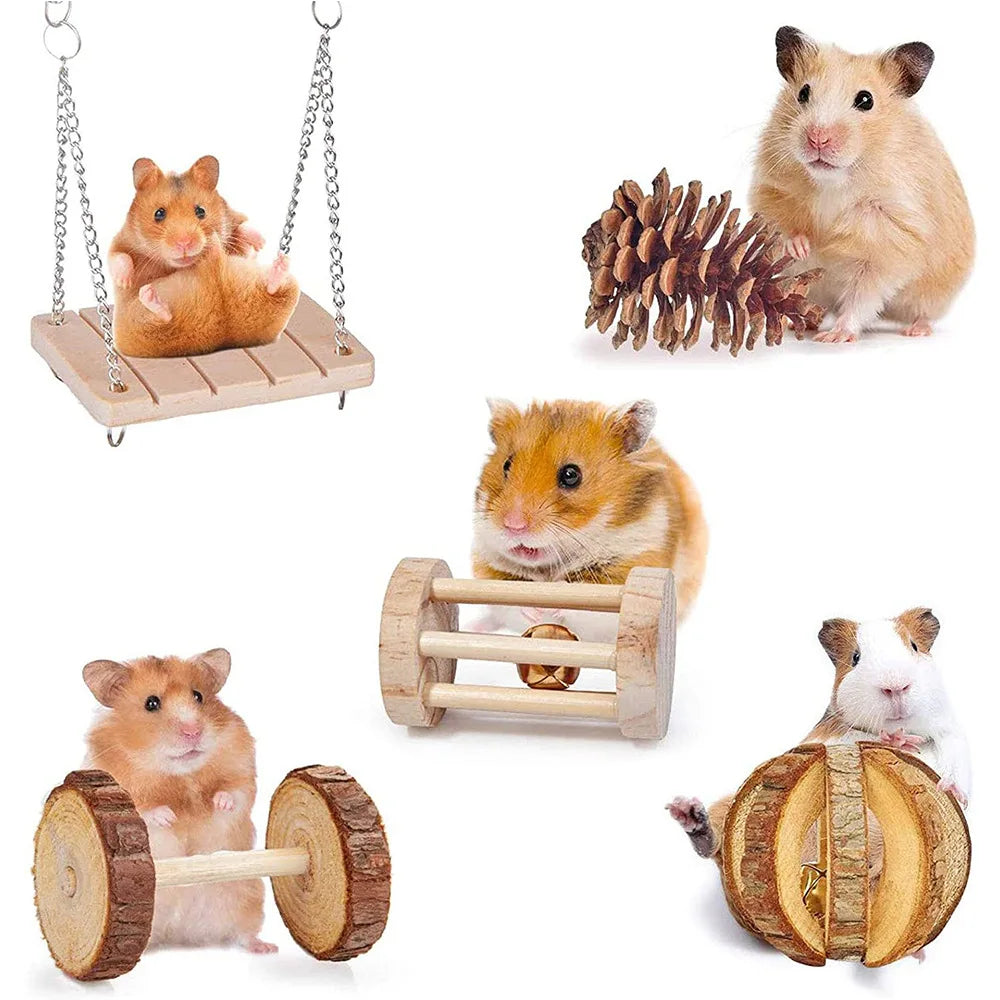 Hamsters Rabbit Rat Toy Set