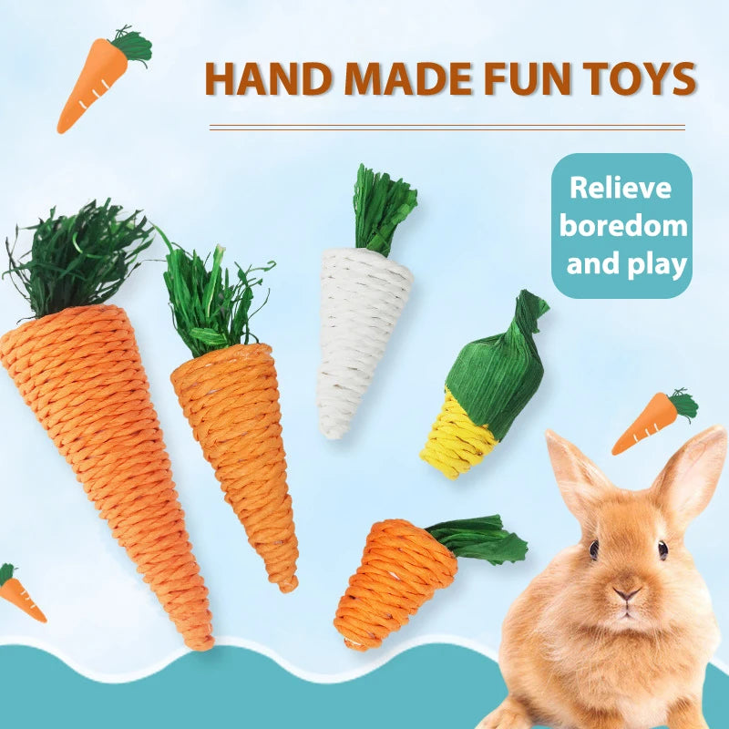 Hamster Rabbit Chew Toy Set