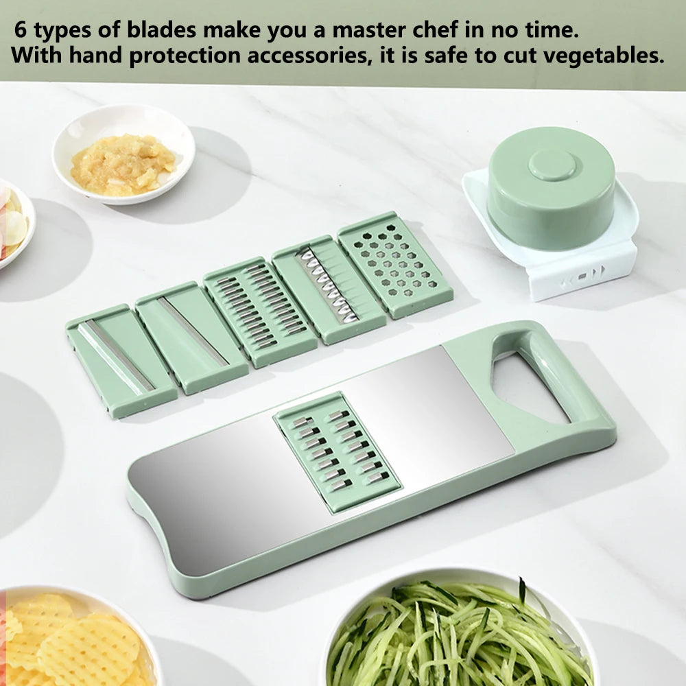 6-in-1 Stainless Steel Multifunctional Slicer