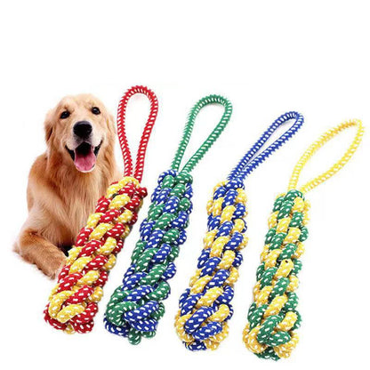 Dog Toy Carrot Knot Rope Ball