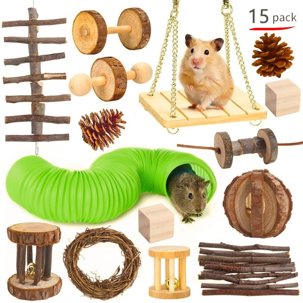 Hamsters Rabbit Rat Toy Set