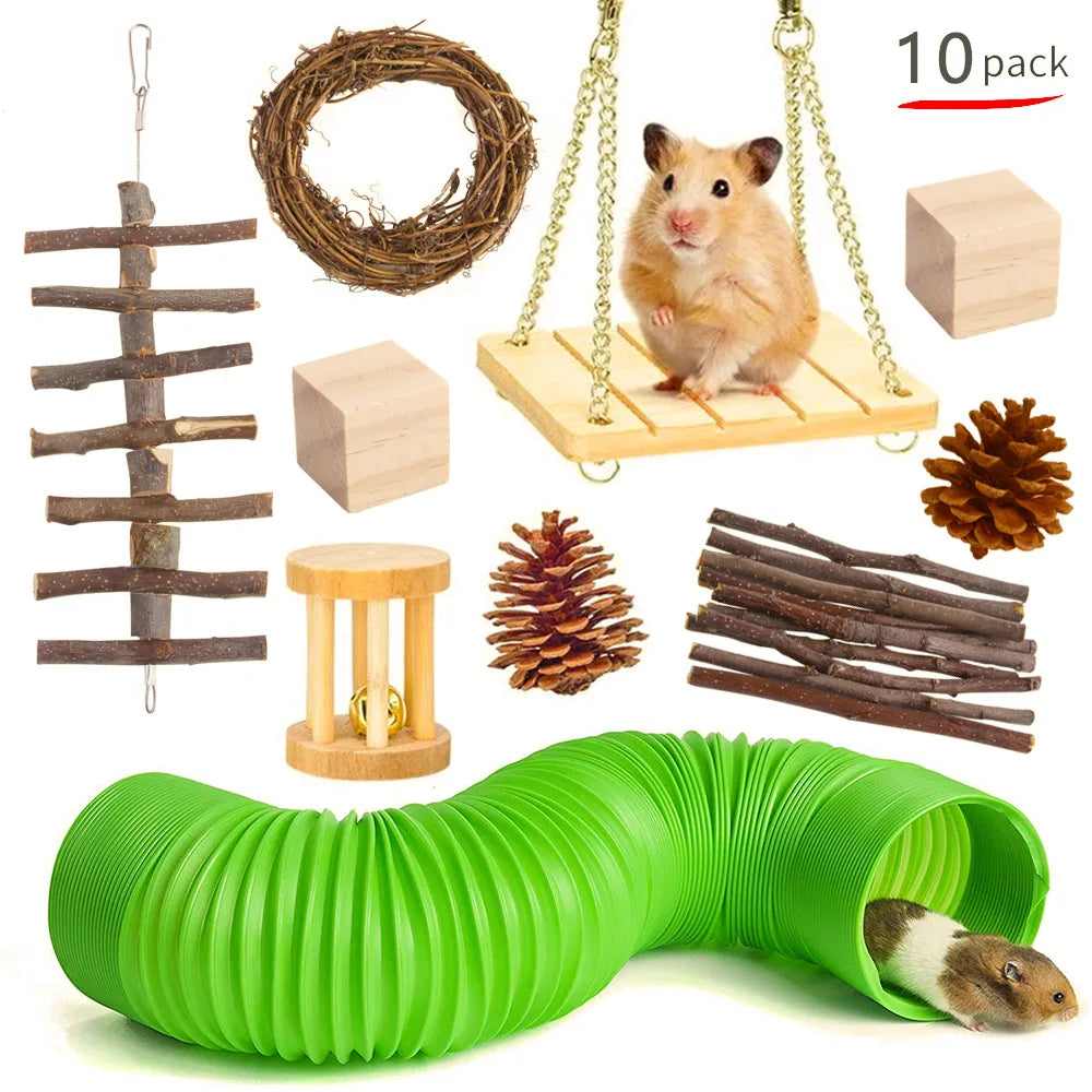 Hamsters Rabbit Rat Toy Set