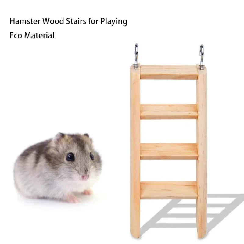 Natural Wooden House Hamster Climbing Toy