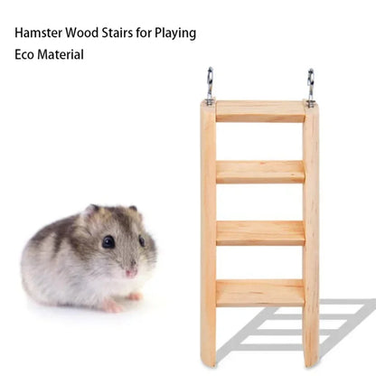 Natural Wooden House Hamster Climbing Toy