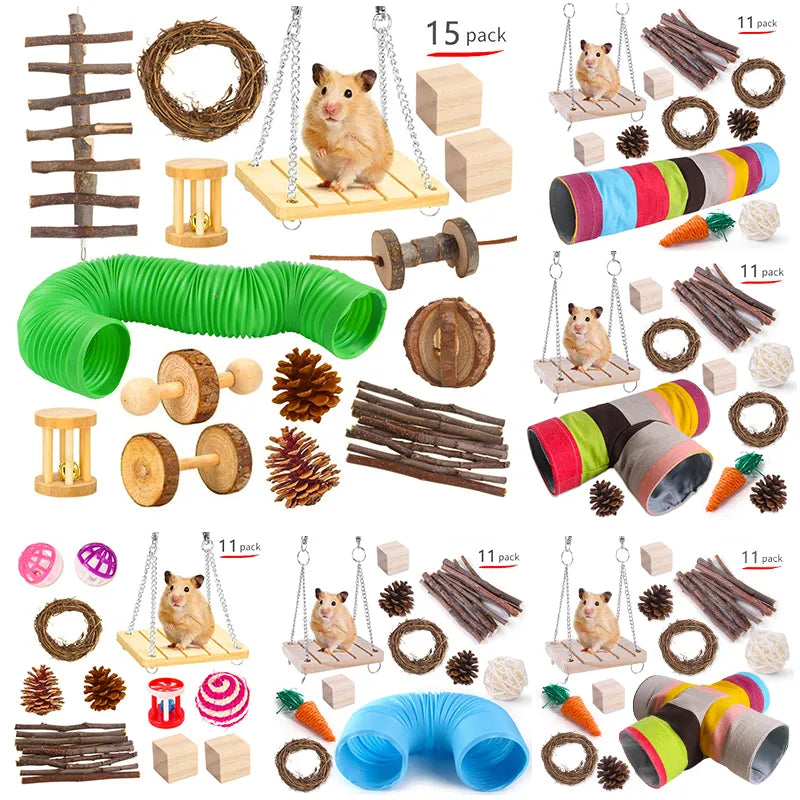 Hamsters Rabbit Rat Toy Set